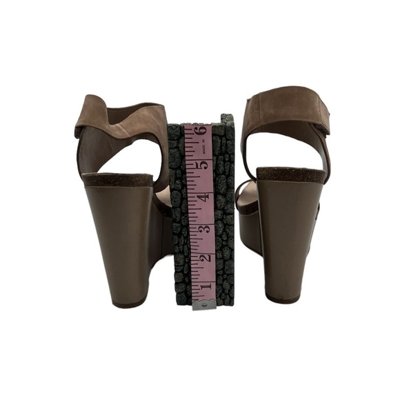 Vince Camuto Brown Suede Kaja Platform Wedge Sandals Size 5 Women's - Picture 9 of 10